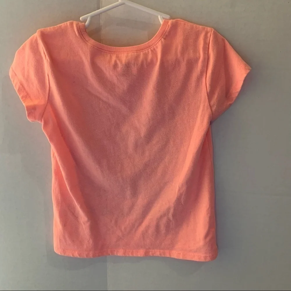 The Children’s Place Girls 5/6 Graphic Cats Neon Tee.